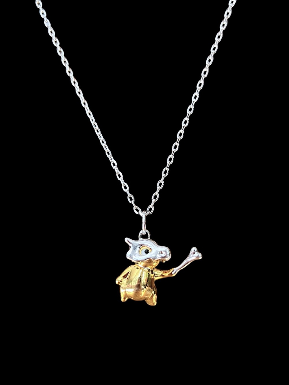 Pokemon Cubone Pendant S925 Sterling Silver Necklace